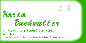 marta buchmuller business card