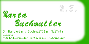 marta buchmuller business card